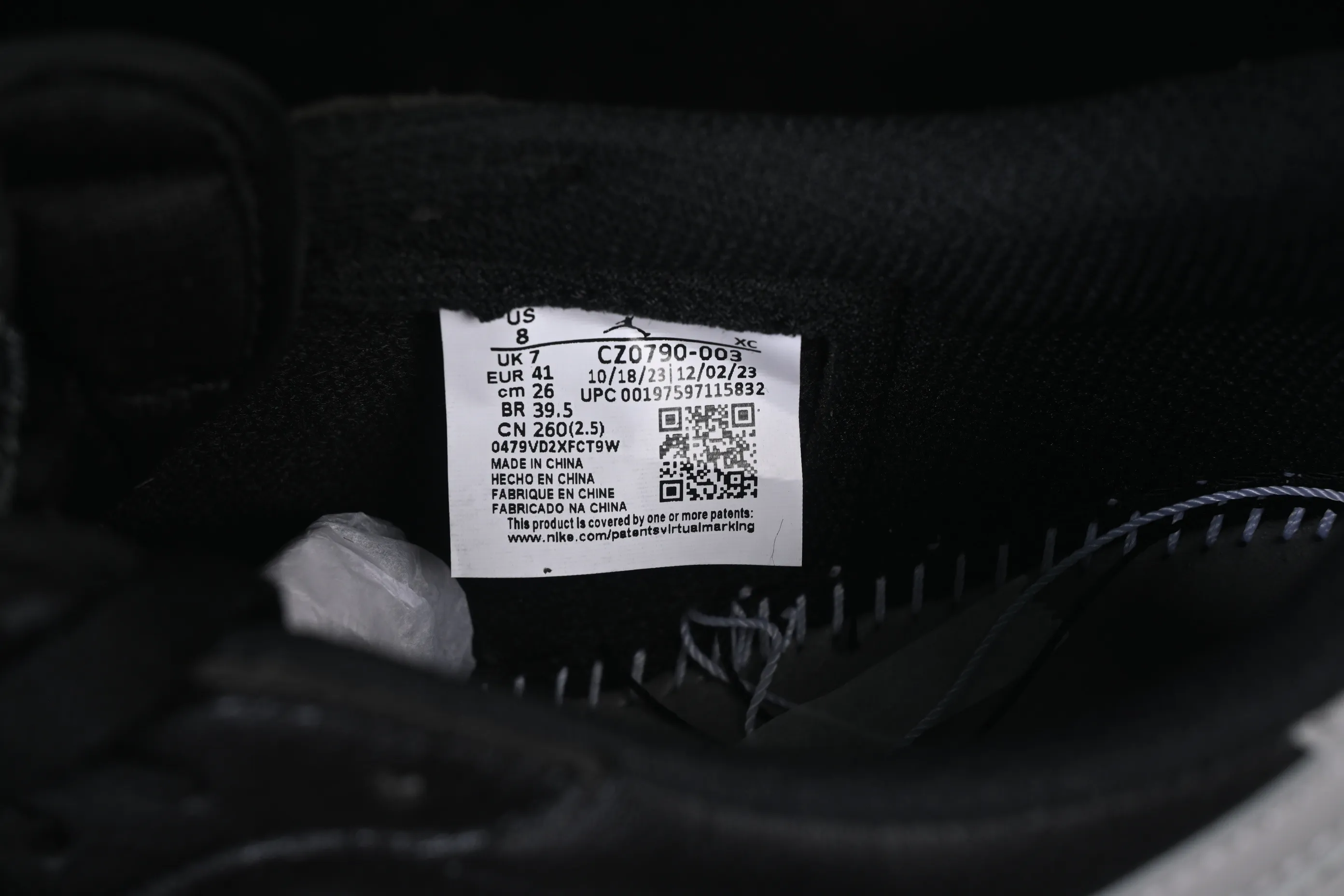 All categories Air Jordan Jordan series basketball shoes Air Jordan 1 Low Air Jordan 1 Low OG "Shadow" AJ1 Joe 1 shadow gray low-top cultural casual sneakers CZ0790-003